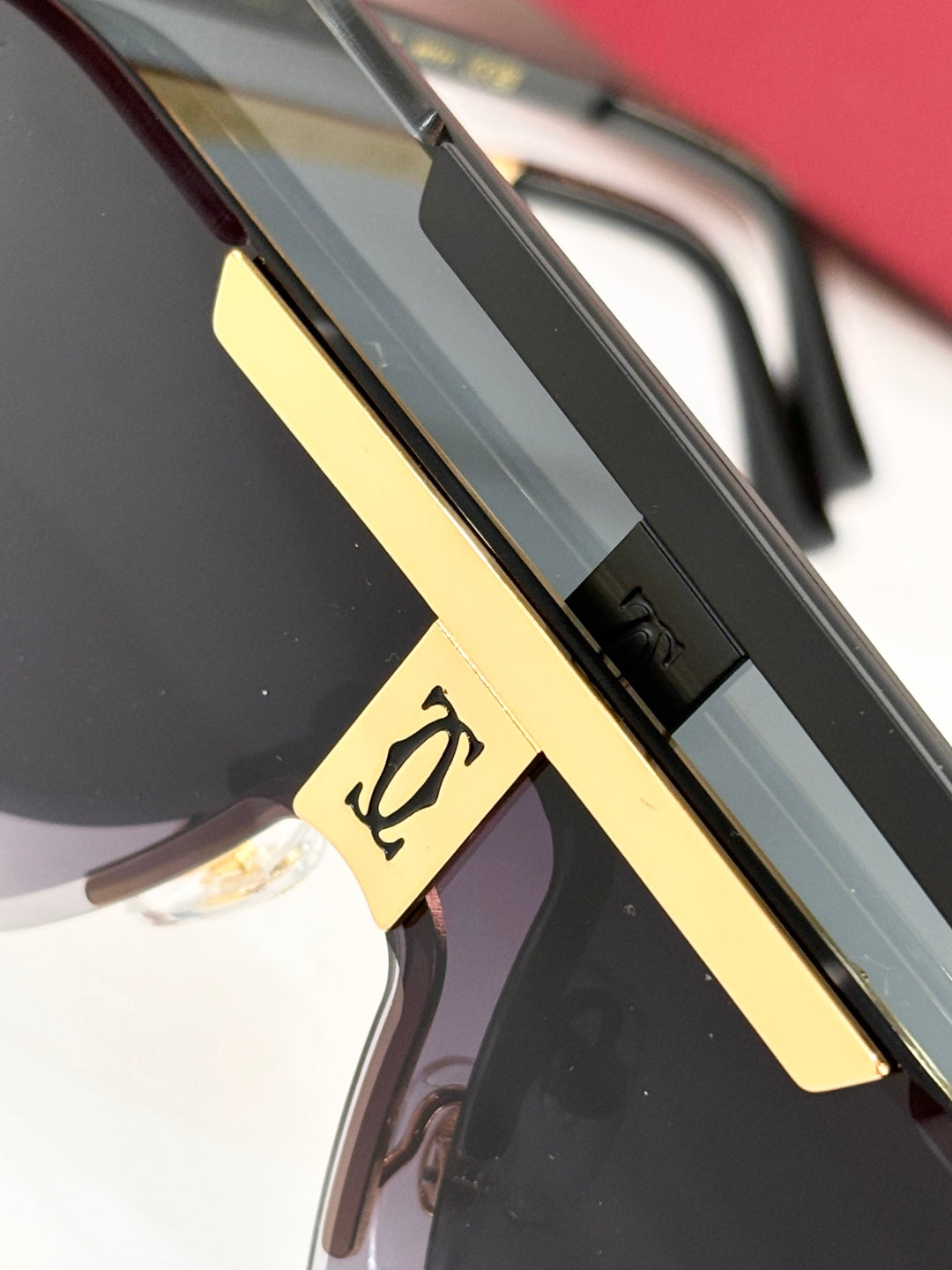 CARTIER SIGNATURE C DE AVIATOR FRAME SUNGLASSES 524543 IN METAL