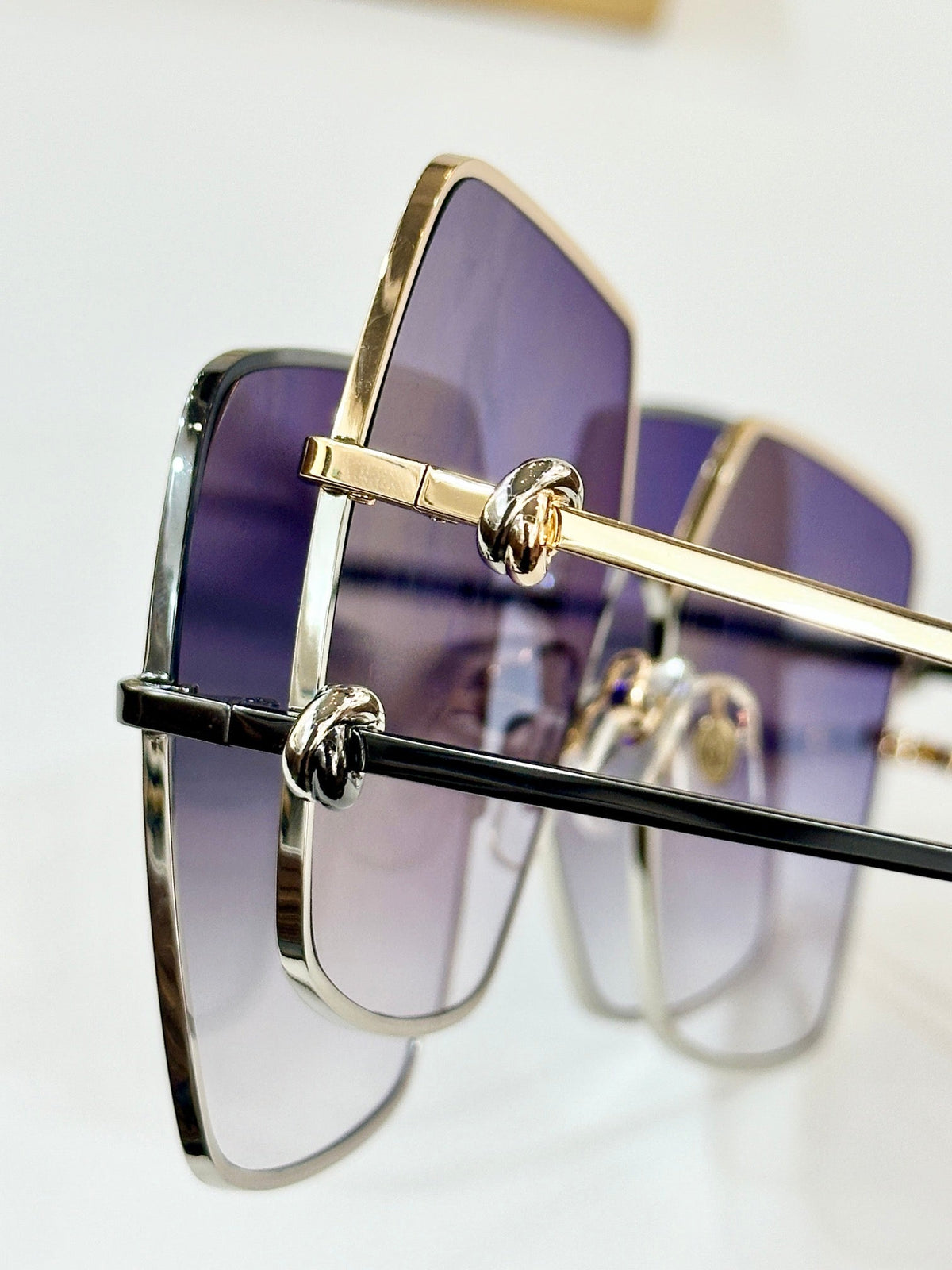 CARTIER C DE OVERSIZED SQUARE FRAME SUNGLASSES CT0361 IN METAL